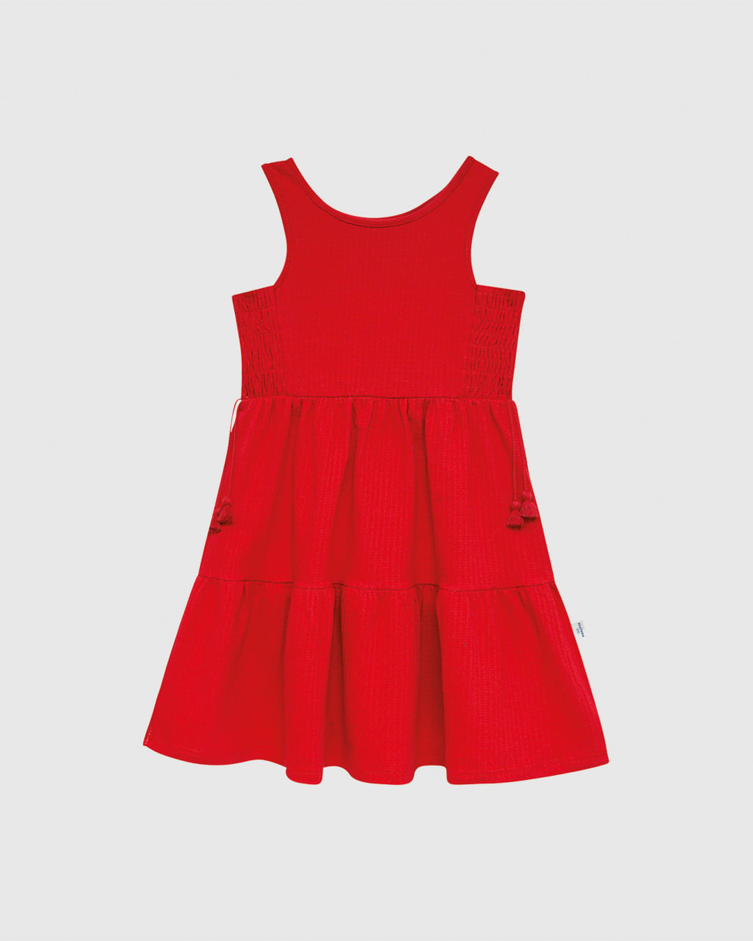 Vestido Infantil Marias Regata Em Malha Texturizada Malwee Kids - Imagem 4