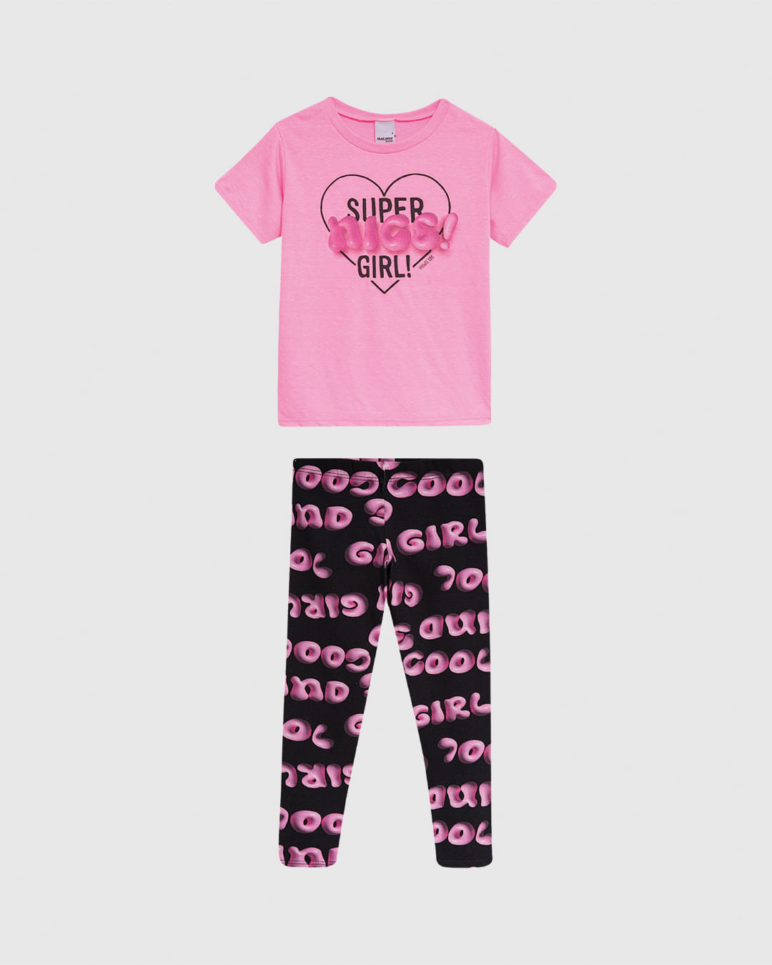 Conjunto Infantil Menina Legging Estampa Digital Em Algodão Malwee Kids - Imagem 10