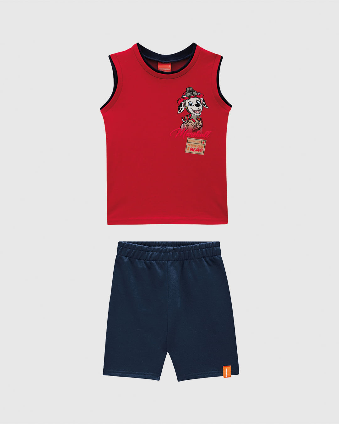 Conjunto Infantil Menino Regata Marshall Patrulha Canina Algodão Malwee Kids - Imagem 10