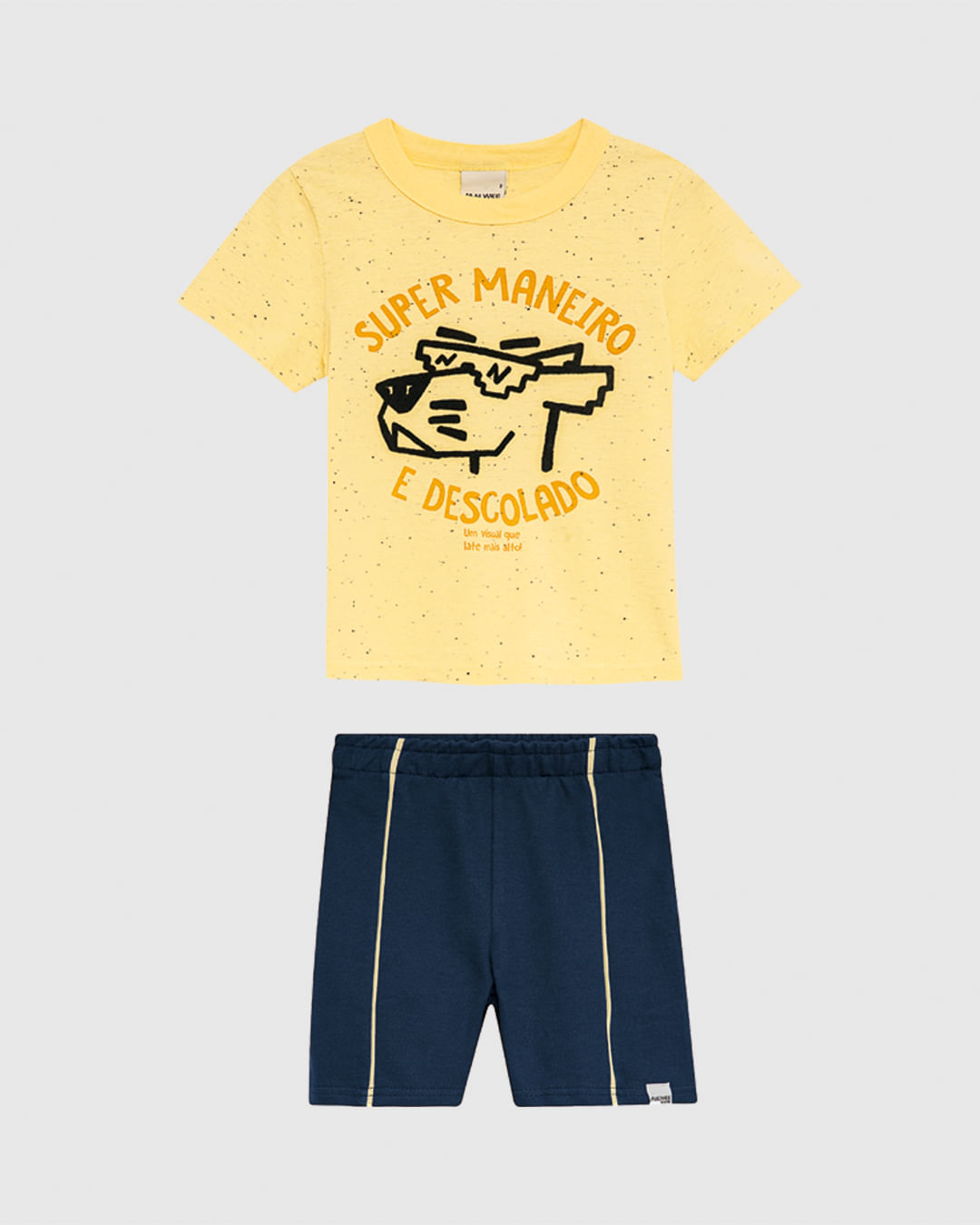 Conjunto Infantil Menino Super Maneiro E Descolado Malha Botonê Malwee Kids - Imagem 8