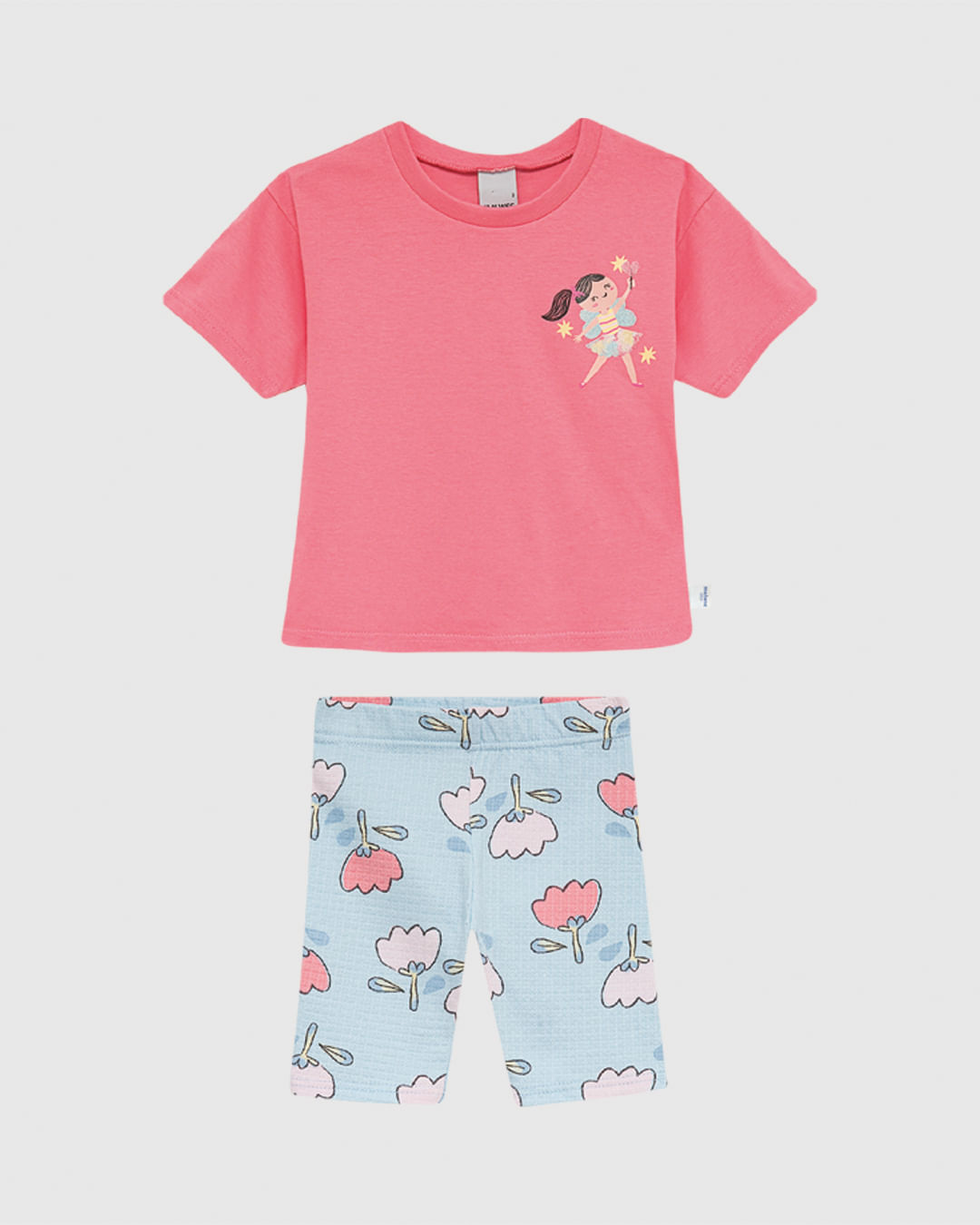 Conjunto Infantil Menina Blusa Estampa Frente E Costas Em Algodão Malwee Kids - Imagem 6