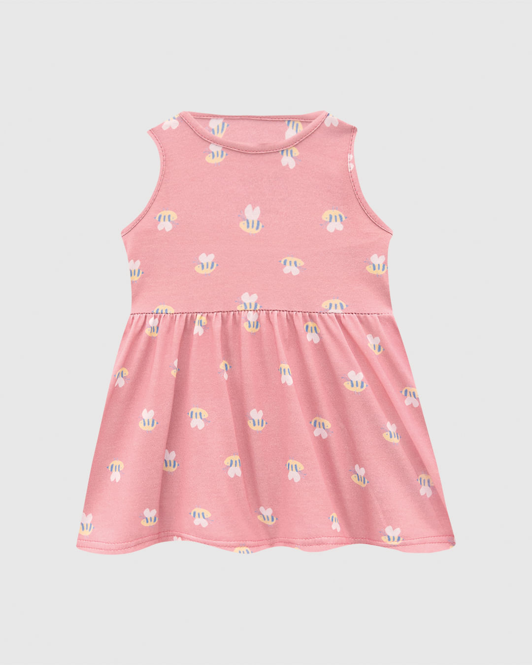 Vestido Infantil Estampado Modelo Regata Em Algodão Malwee Kids - Imagem 6