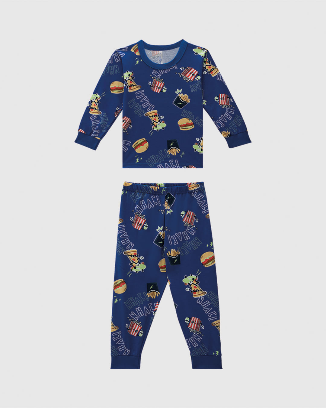 Pijama Longo Infantil Menino Rapport Brilha No Escuro Em Algodão Malwee Kids - Imagem 4