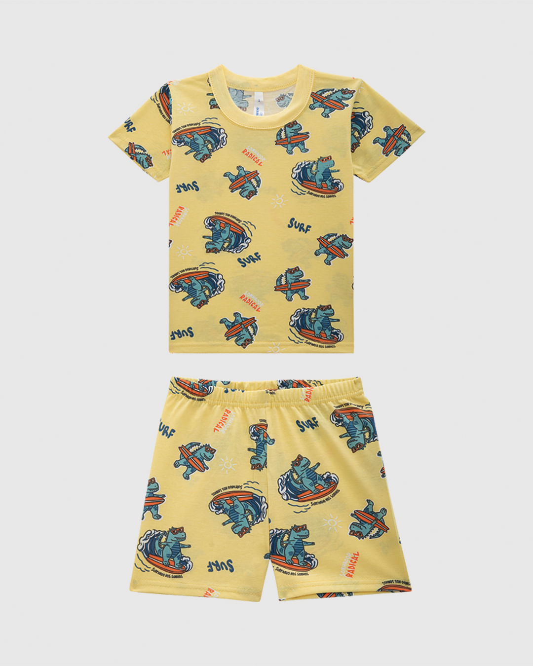 Pijama Curto Infantil Menino Rapport Brilha No Escuro Em Algodão Malwee Kids - Imagem 10