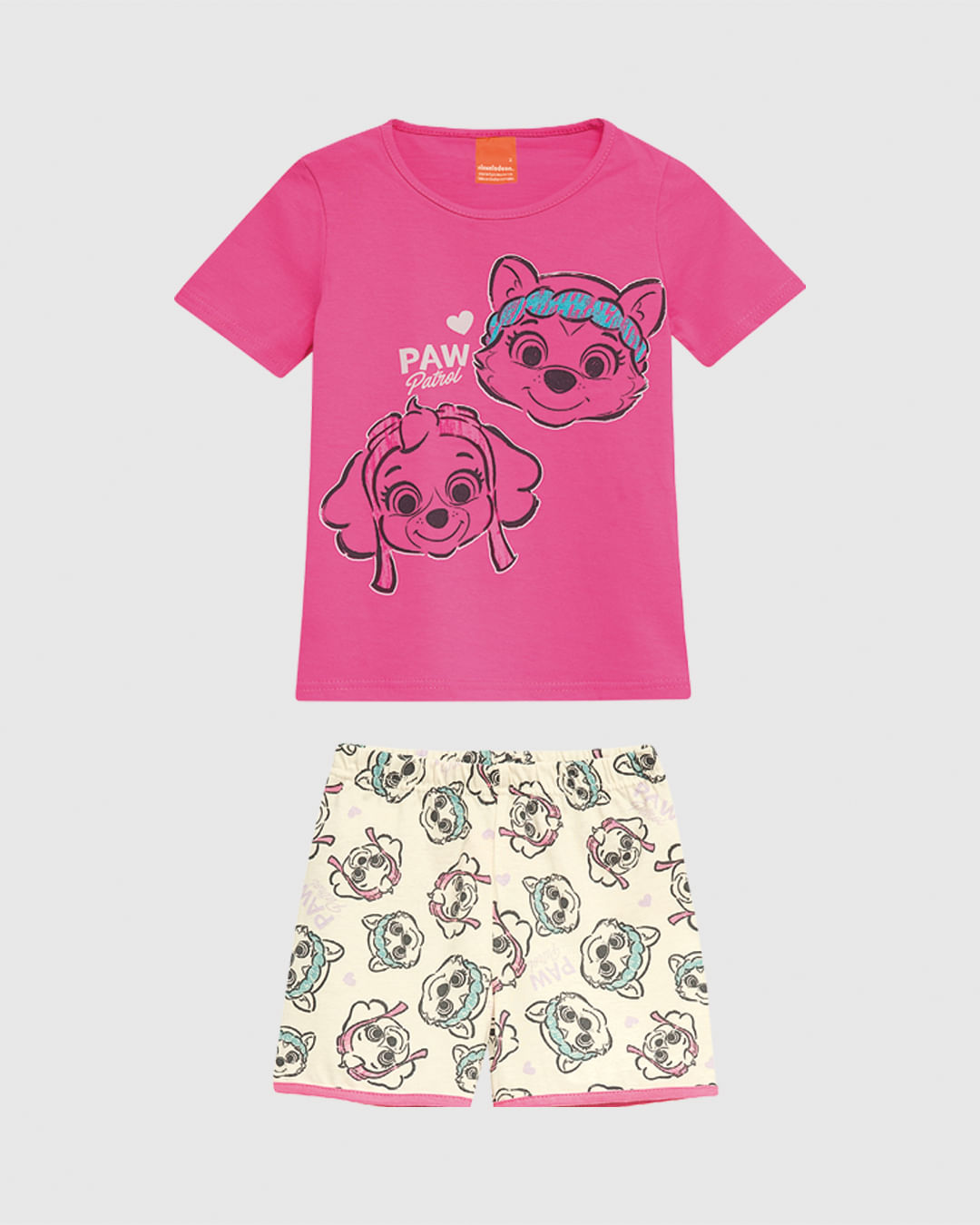 Pijama Infantil Menina Patrulha Canina Brilha No Escuro Algodão Malwee Kids - Imagem 8