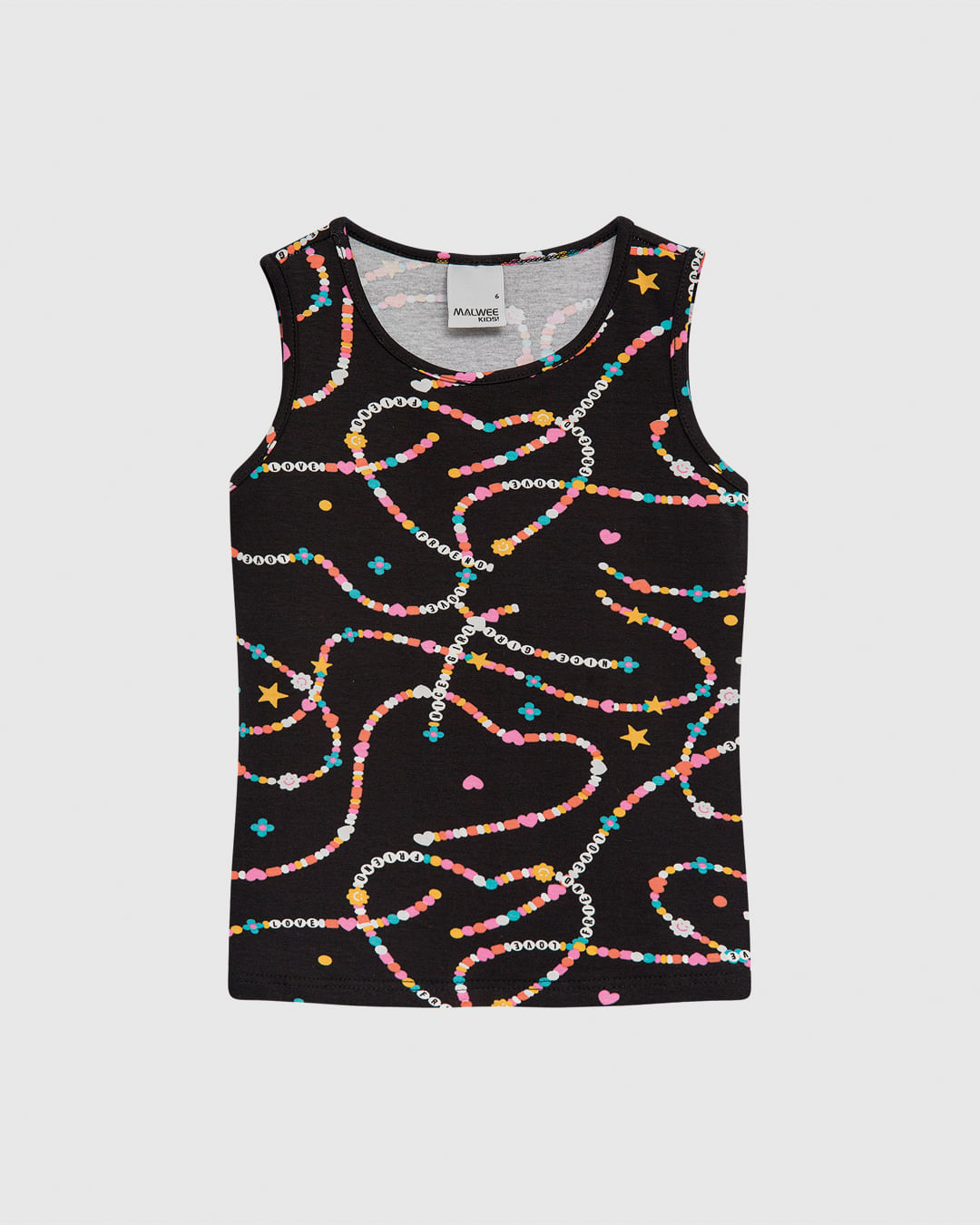 Regata Infantil Menina Estampada Em Algodão Malwee Kids - Imagem 2