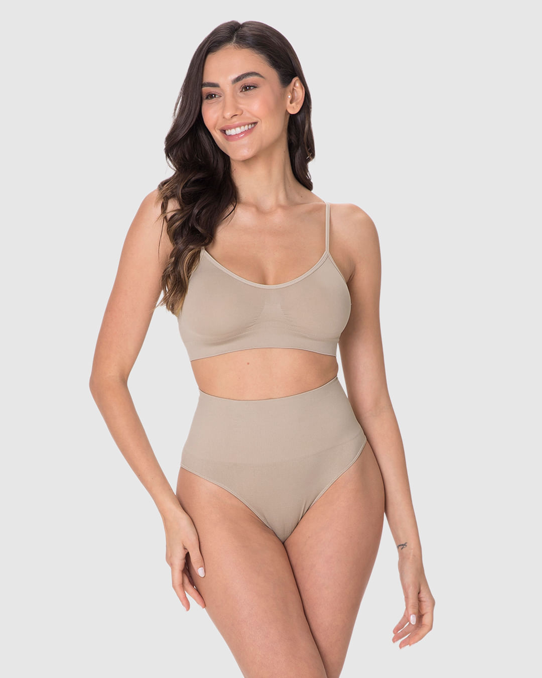 Calcinha Feminina Modeladora Sem Costura Em Poliamida - Imagem 6