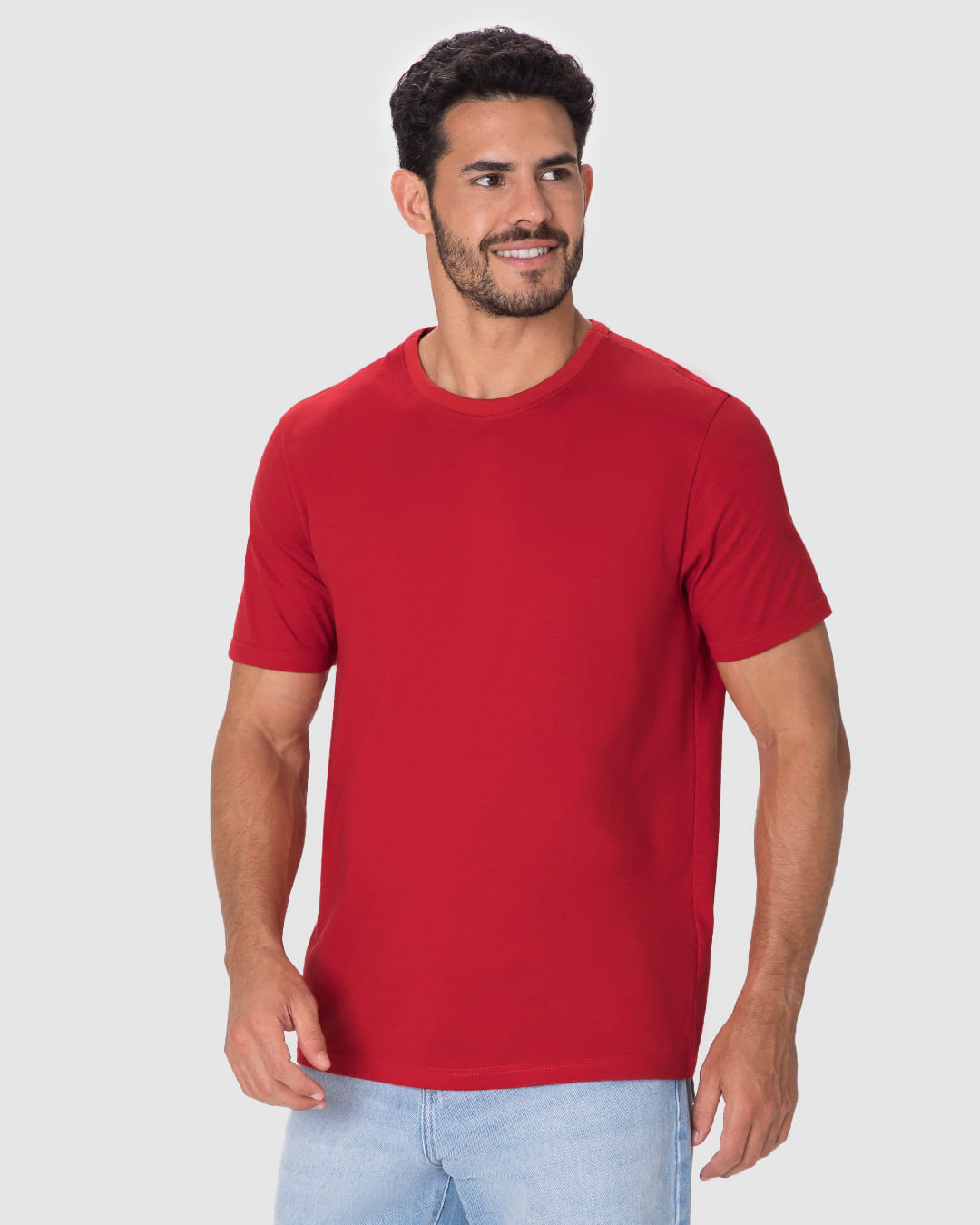 Camiseta Essencial Masculina Etiqueta Estampada Em Algodão - Imagem 6