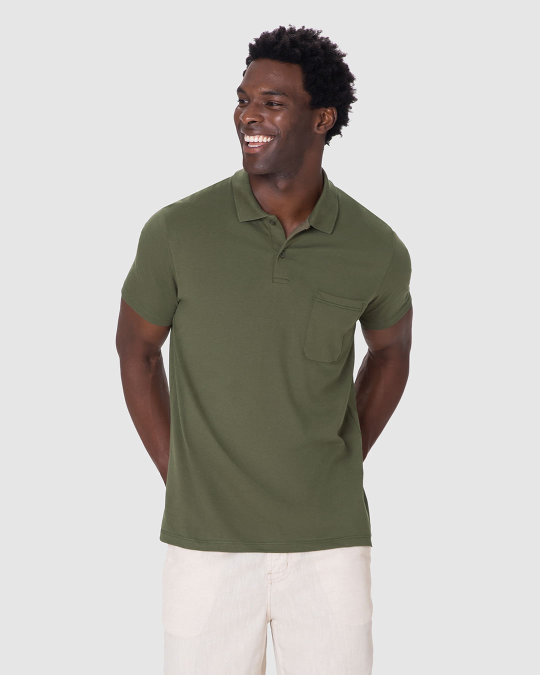 Camisa Polo Básica Masculina Gola Esporte Em Algodão - Imagem 21