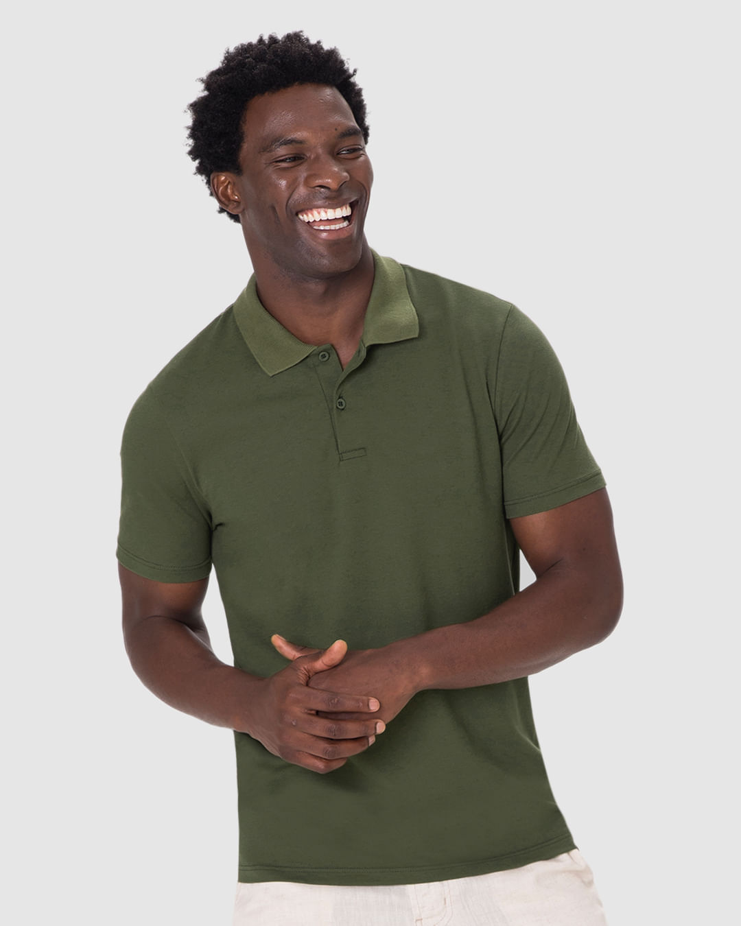 Camisa Polo Básica Masculina Gola Retilínea Em Piquet Stretch - Imagem 16