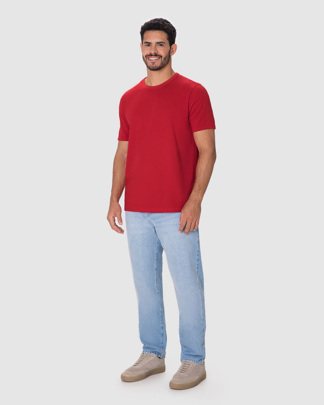 Camiseta Essencial Masculina Etiqueta Estampada Em Algodão - Imagem 22