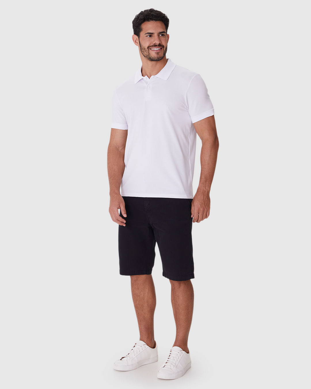 Camisa Polo Movimento Slim Peitilho Frontal Em Malha Anti Odor - Imagem 12