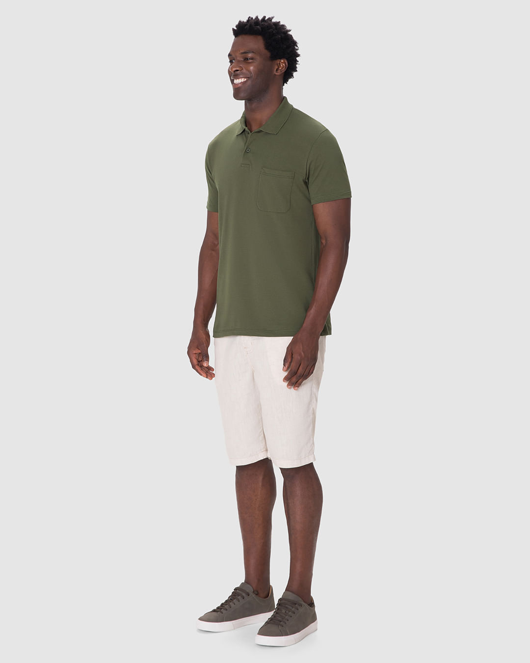 Camisa Polo Básica Masculina Gola Esporte Em Algodão - Imagem 22