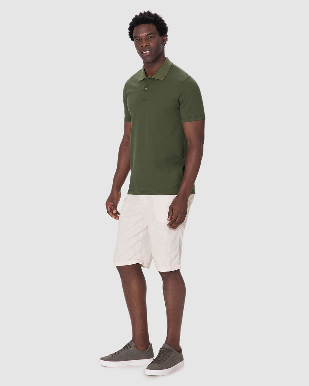 Camisa Polo Básica Masculina Gola Retilínea Em Piquet Stretch - Imagem 22