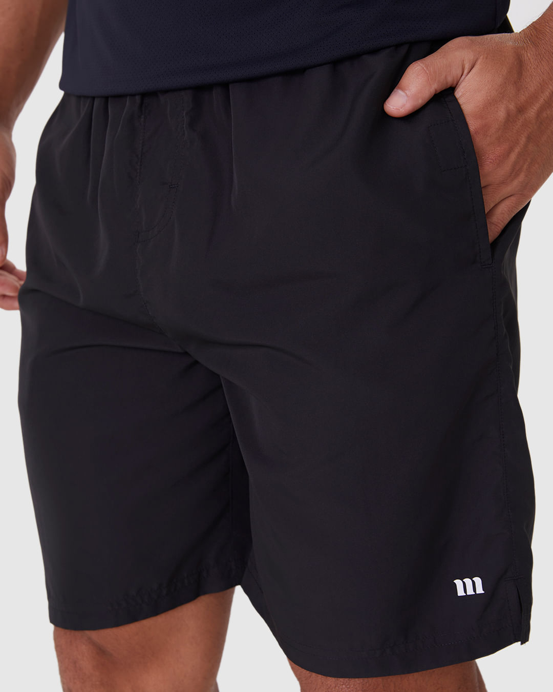 Bermuda Esportiva Básica Masculina Barra Abertura Lateral Em Tafetá Malwee Active - Imagem 18