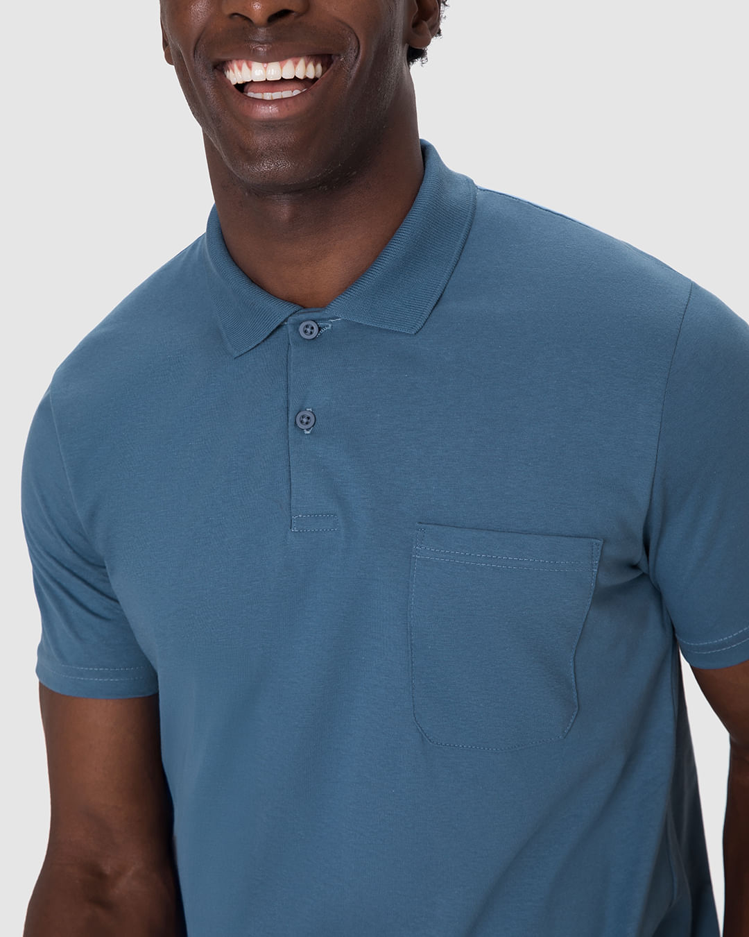 Camisa Polo Básica Masculina Gola Esporte Em Algodão - Imagem 18