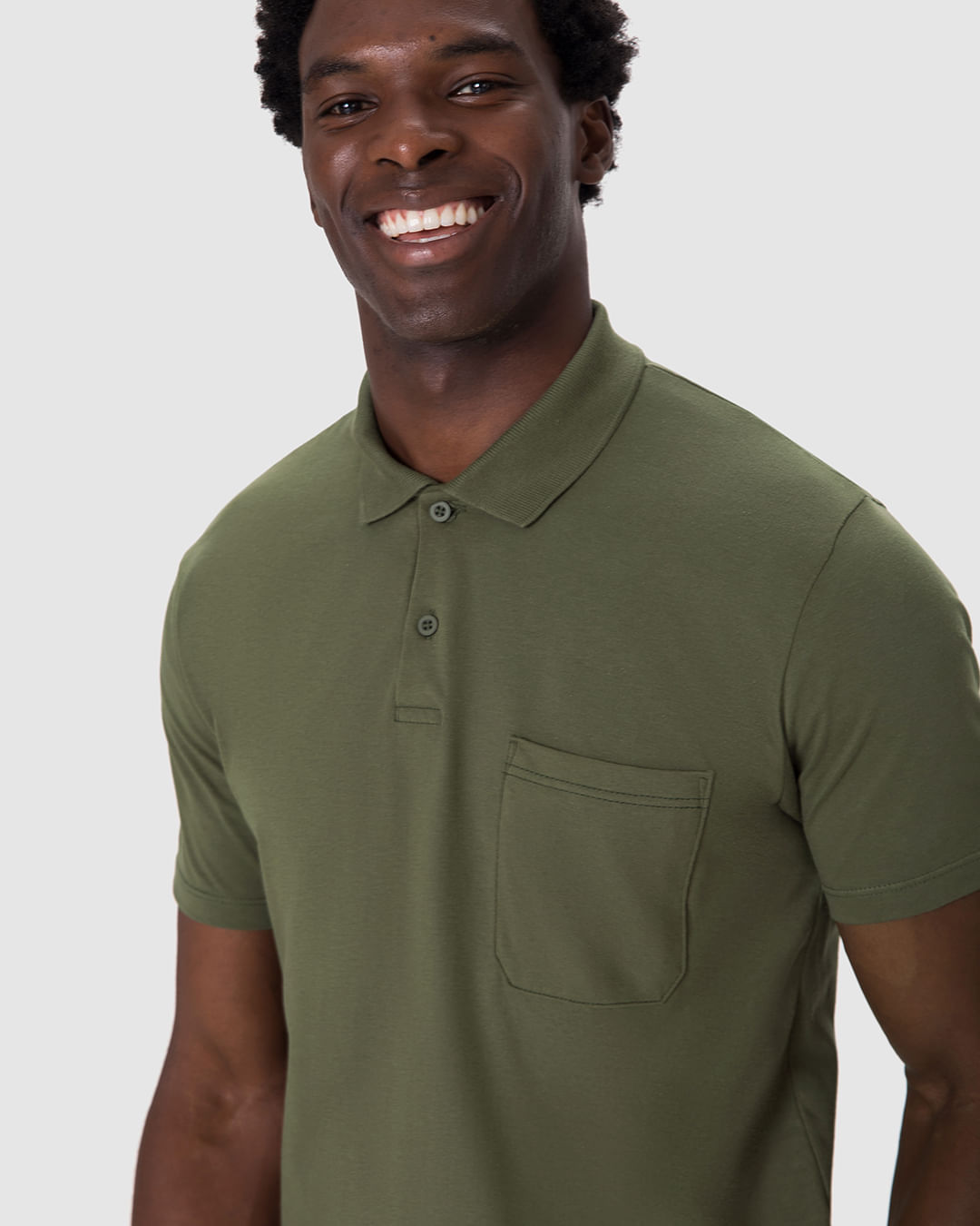 Camisa Polo Básica Masculina Gola Esporte Em Algodão - Imagem 8