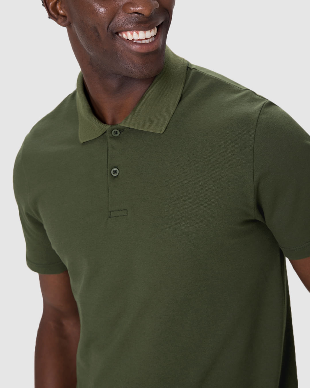 Camisa Polo Básica Masculina Gola Retilínea Em Piquet Stretch - Imagem 18