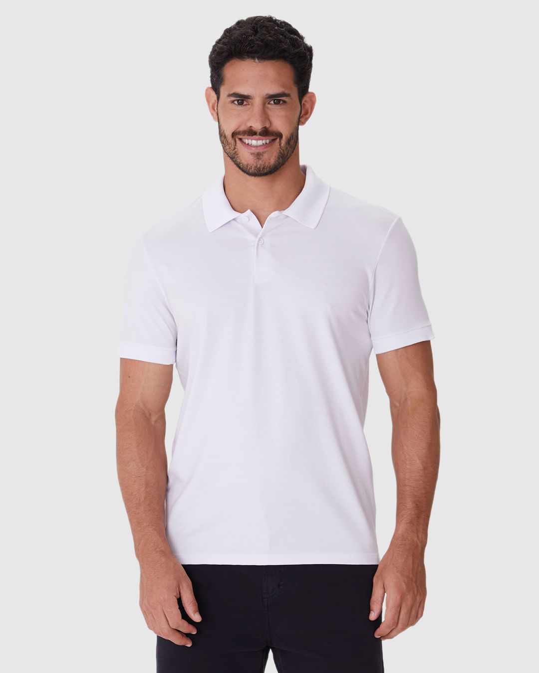 Camisa Polo Movimento Slim Peitilho Frontal Em Malha Anti Odor - Imagem 4