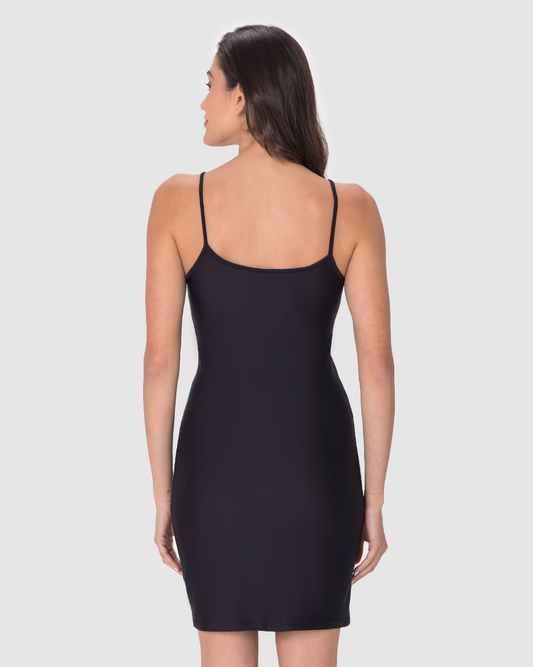 Vestido Íntimo Feminino Alça Fina Em Malha Conforto Dry - Imagem 10