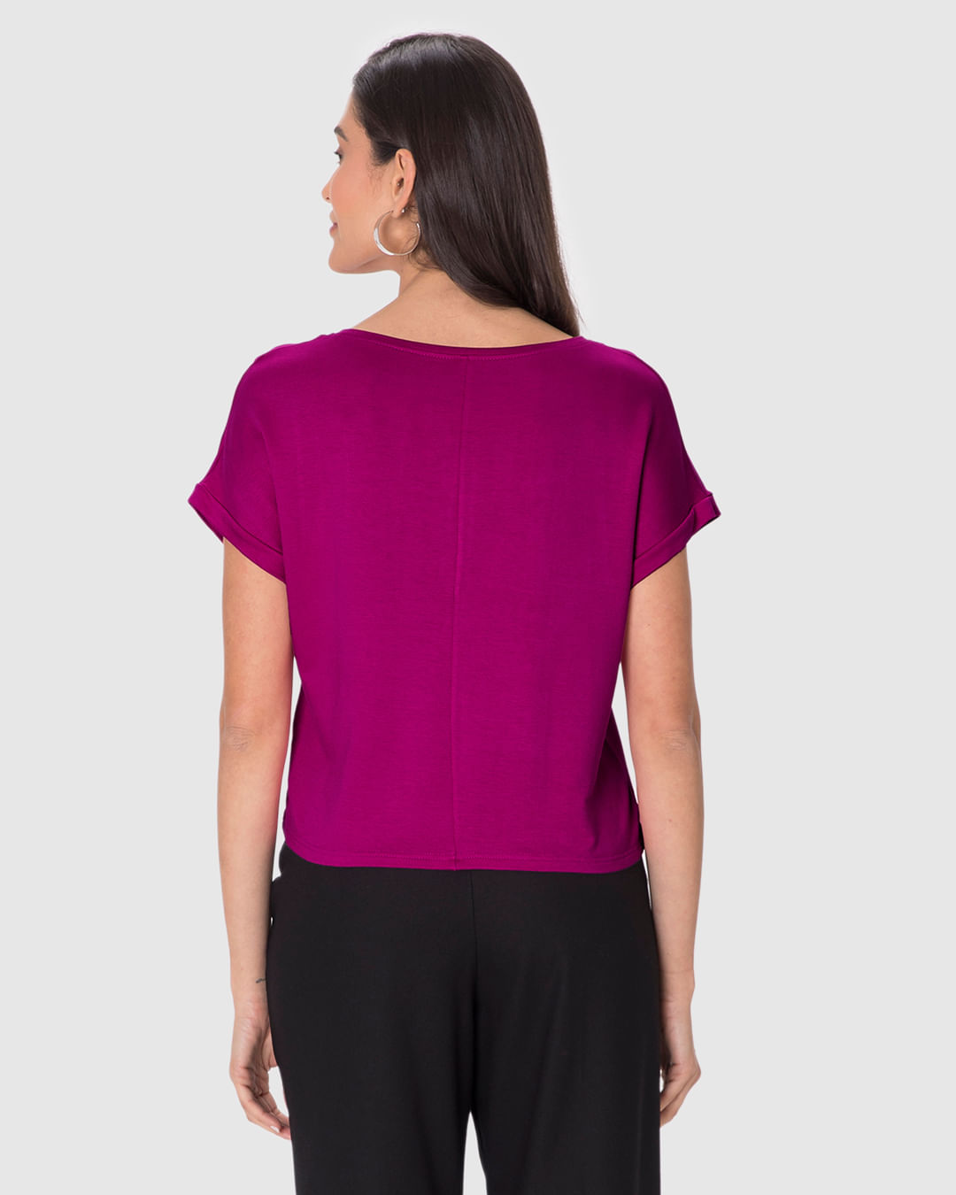 Blusa Ampla Feminina Estampa Puff Em Moletinho De Viscose - Imagem 15