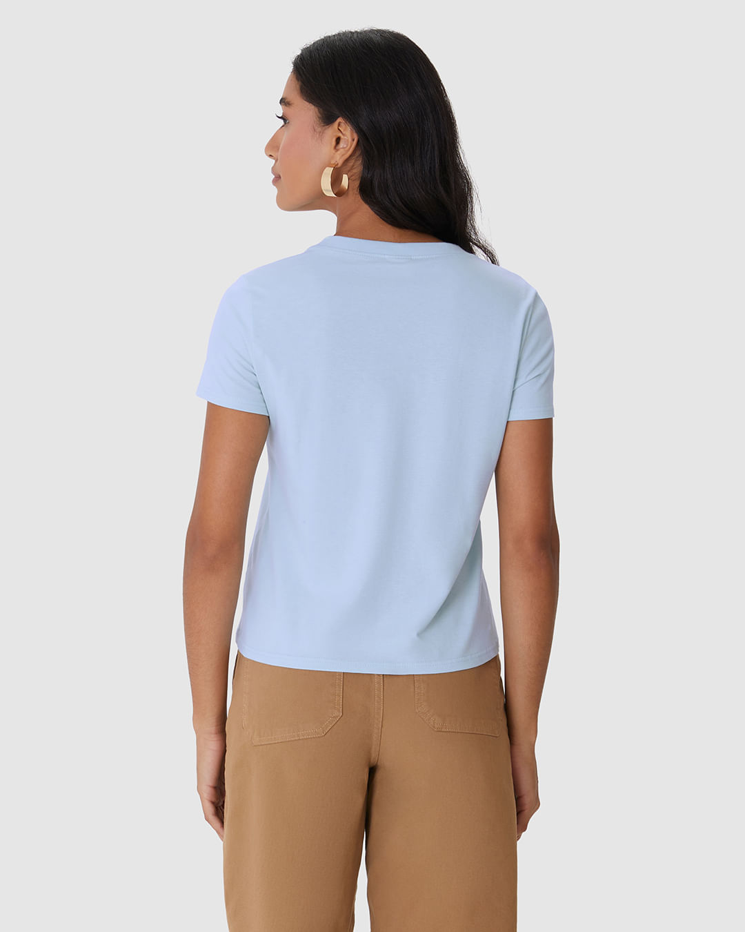 Camiseta Feminina Ilustração Frontal Especial Plantas Em Algodão - Imagem 15