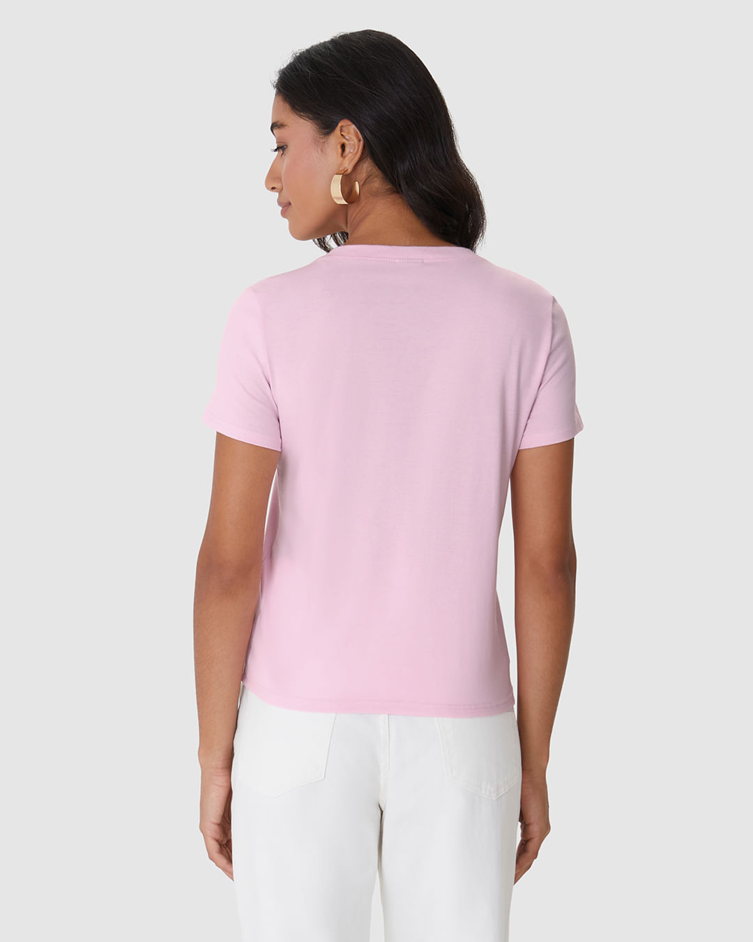 Camiseta Feminina Ilustração Frontal Especial Plantas Em Algodão - Imagem 20