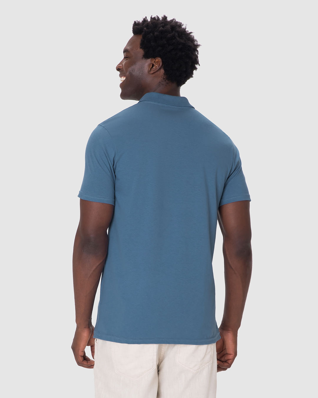 Camisa Polo Básica Masculina Gola Esporte Em Algodão - Imagem 25