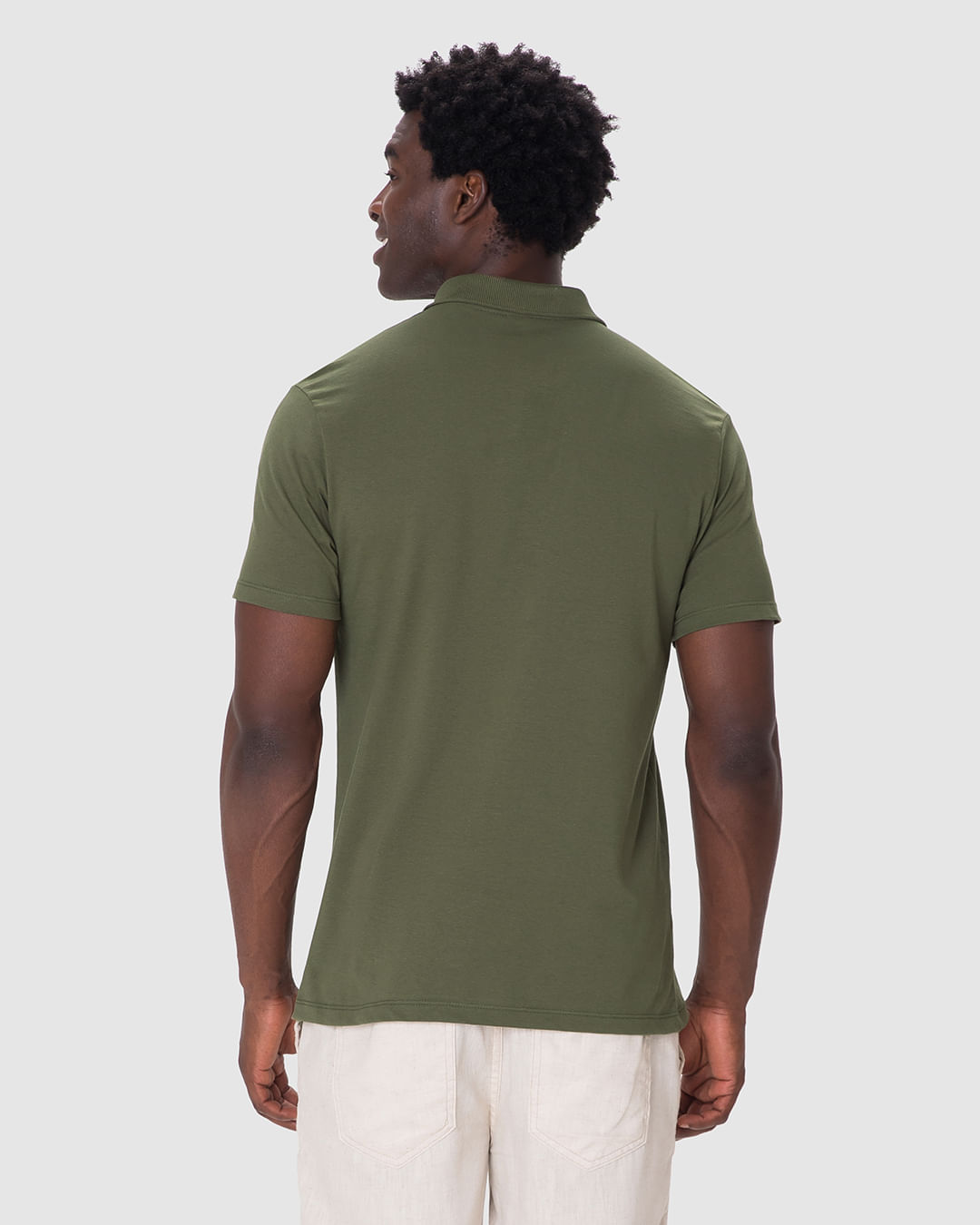 Camisa Polo Básica Masculina Gola Esporte Em Algodão - Imagem 15