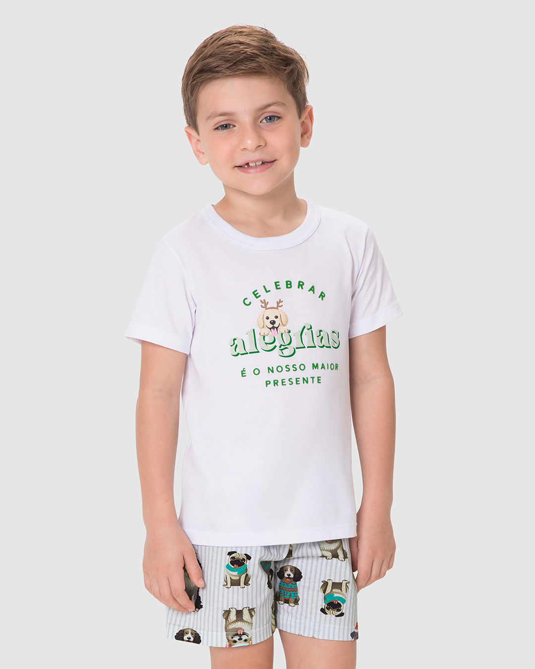 Pijama Infantil Menino Celebrar Alegrias Em Algodão Malwee Kids - Imagem 26