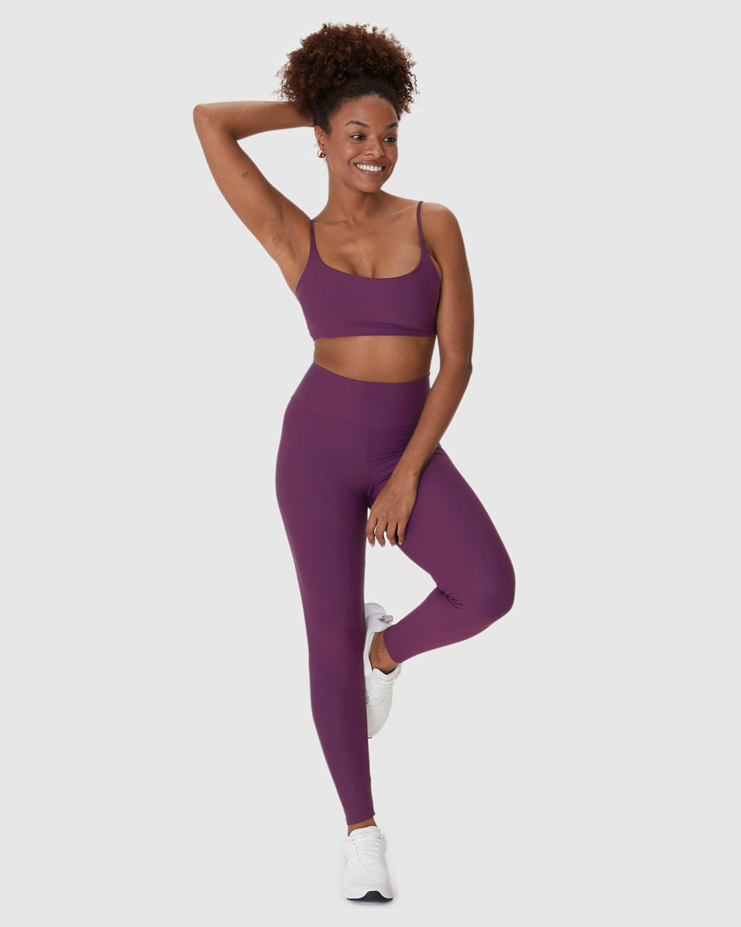 Calça Legging Esportiva Feminina Bolso Costas Em Malha Dry E Proteção UV50+ Malwee Active