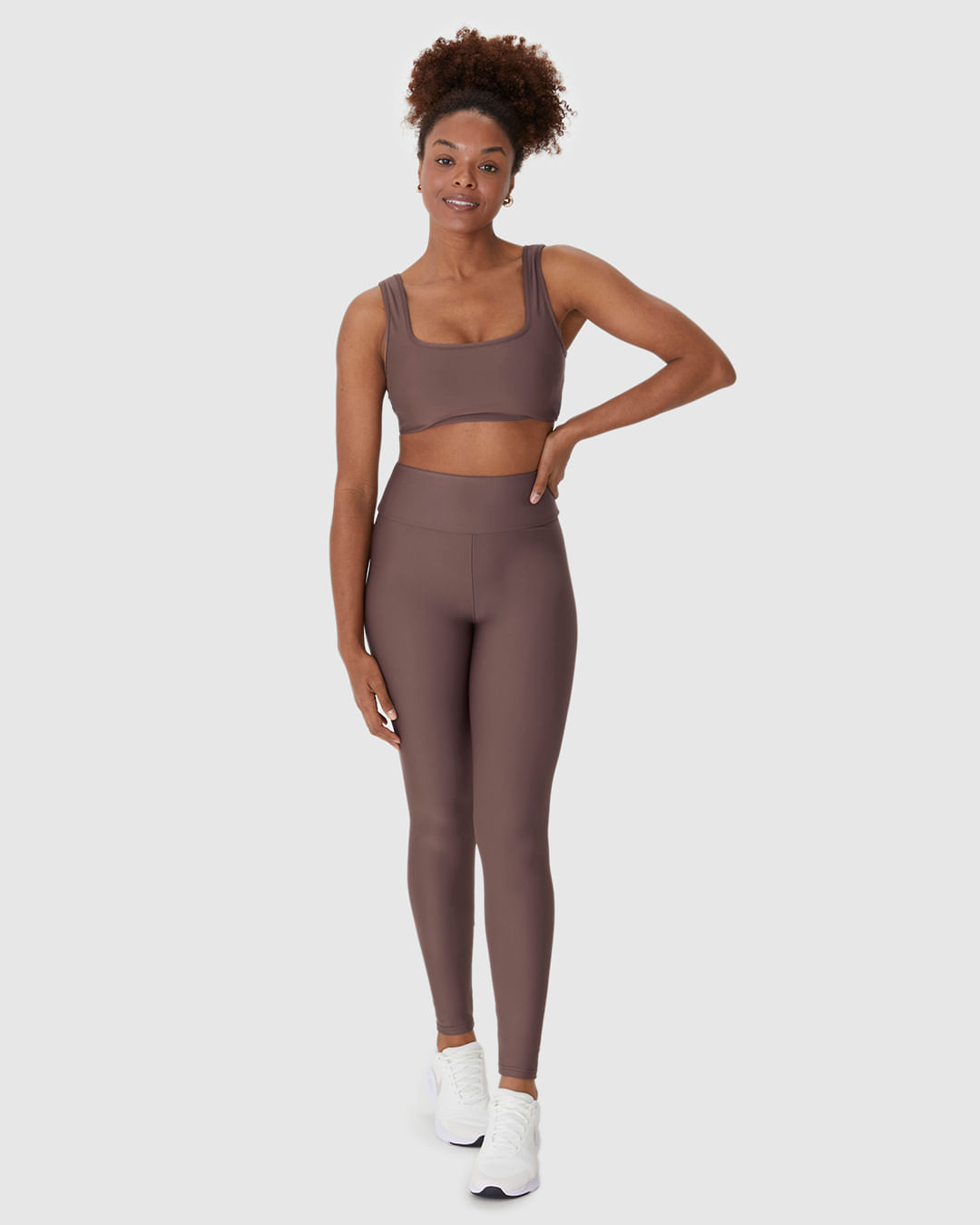Calça Legging Esportiva Feminina Básica Em Malha Com Proteção UV50+ Malwee Active
