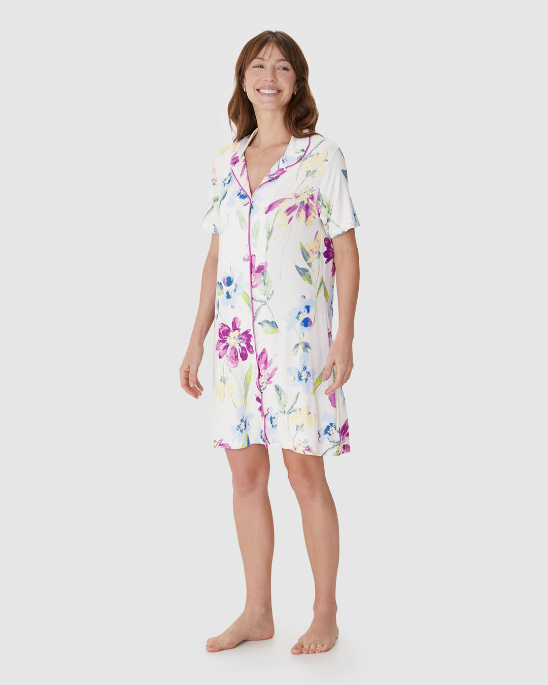 Camisola Americana Feminina Estampa Digital Em Viscose Stretch - Imagem 17