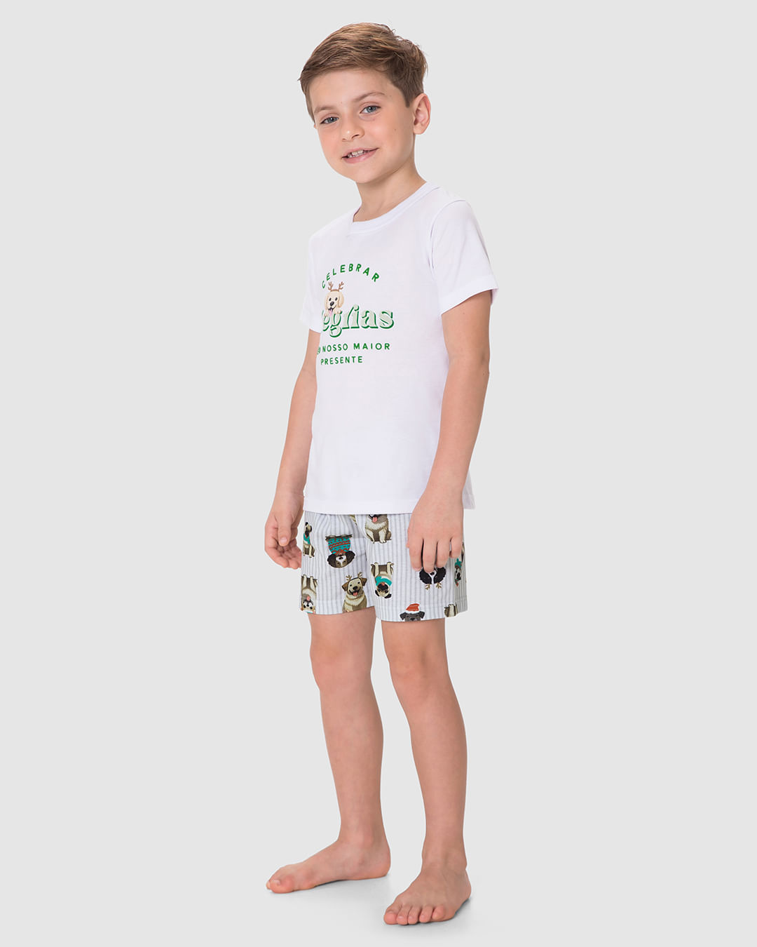 Pijama Infantil Menino Celebrar Alegrias Em Algodão Malwee Kids - Imagem 2