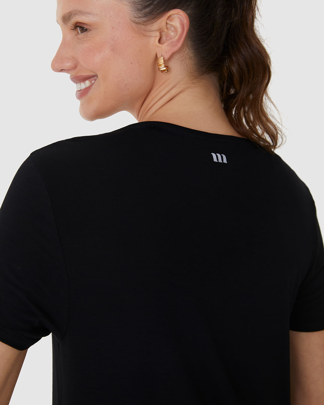 Blusa Esportiva Feminina Reta Fenda Lateral Em Viscose Stretch Malwee Active - Imagem 15