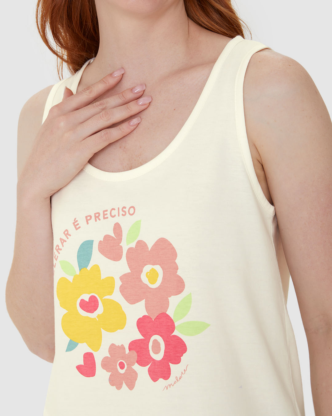 Pijama Curto Feminino Desacelerar É Preciso Em Algodão - Imagem 3