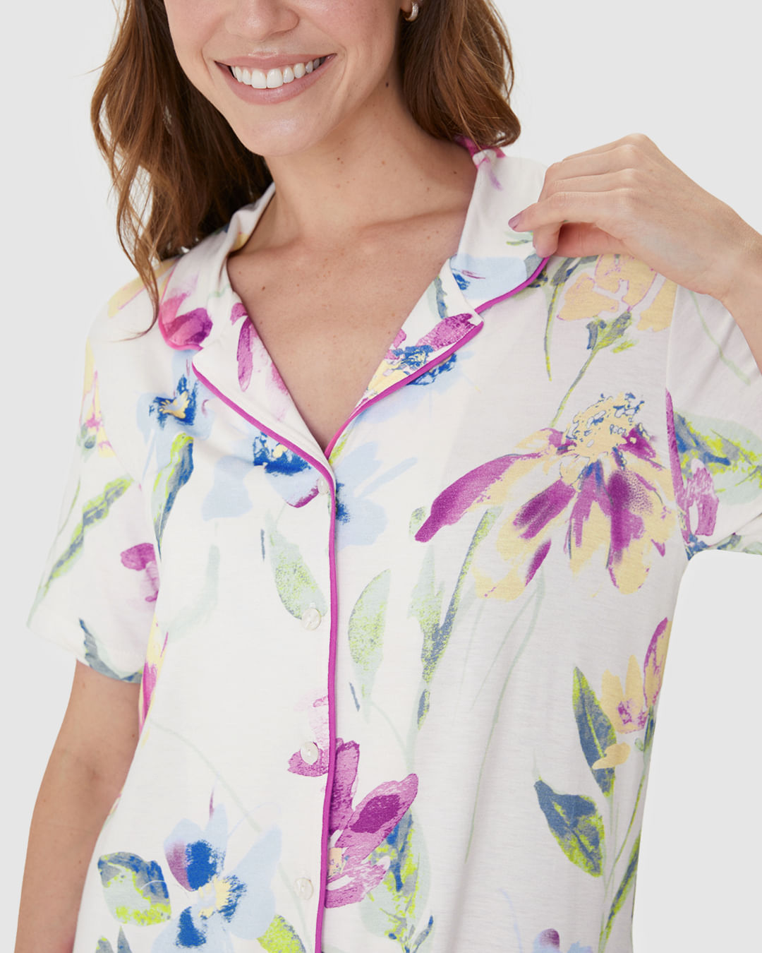 Camisola Americana Feminina Estampa Digital Em Viscose Stretch - Imagem 23