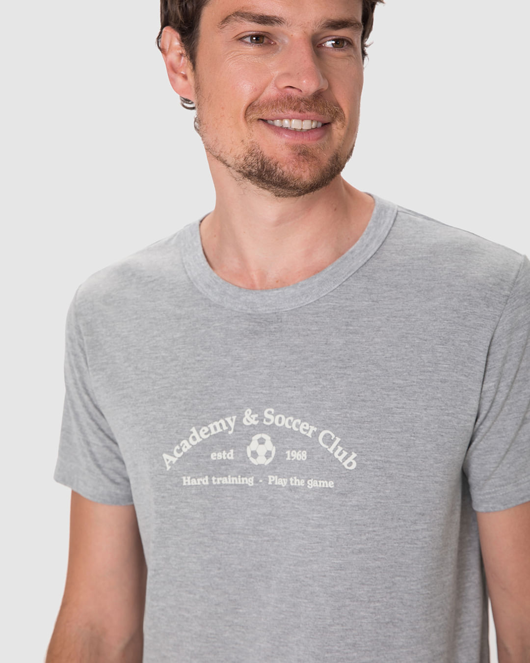 Pijama Curto Masculino Academy & Soccer Club Em Viscose Stretch - Imagem 8