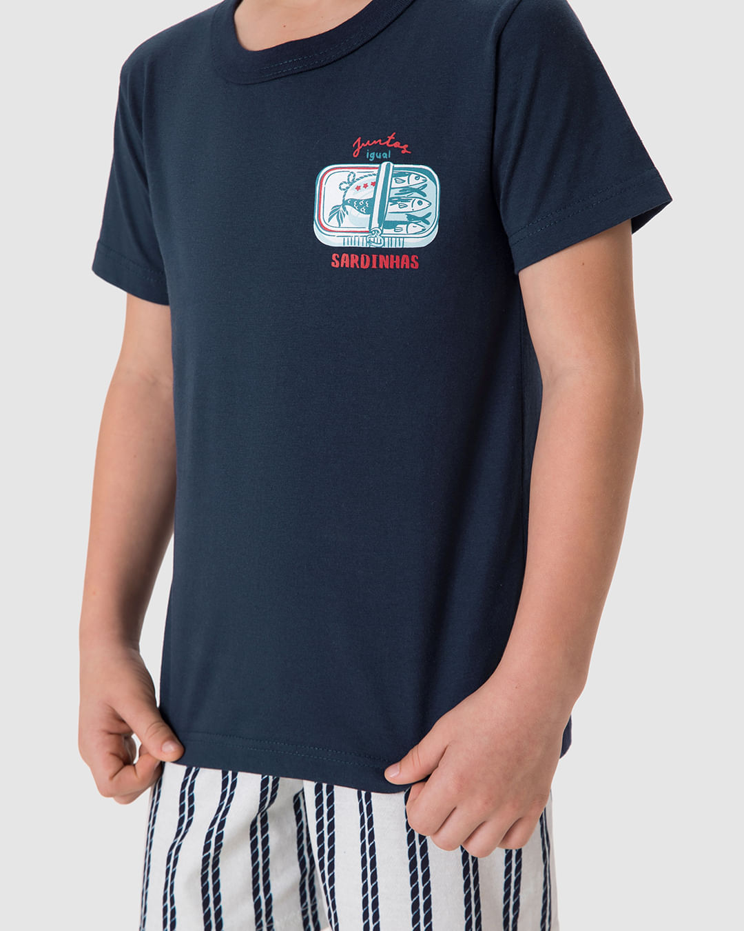 Pijama Infantil Menino Estampa Sardinhas Em Algodão Malwee Kids - Imagem 32