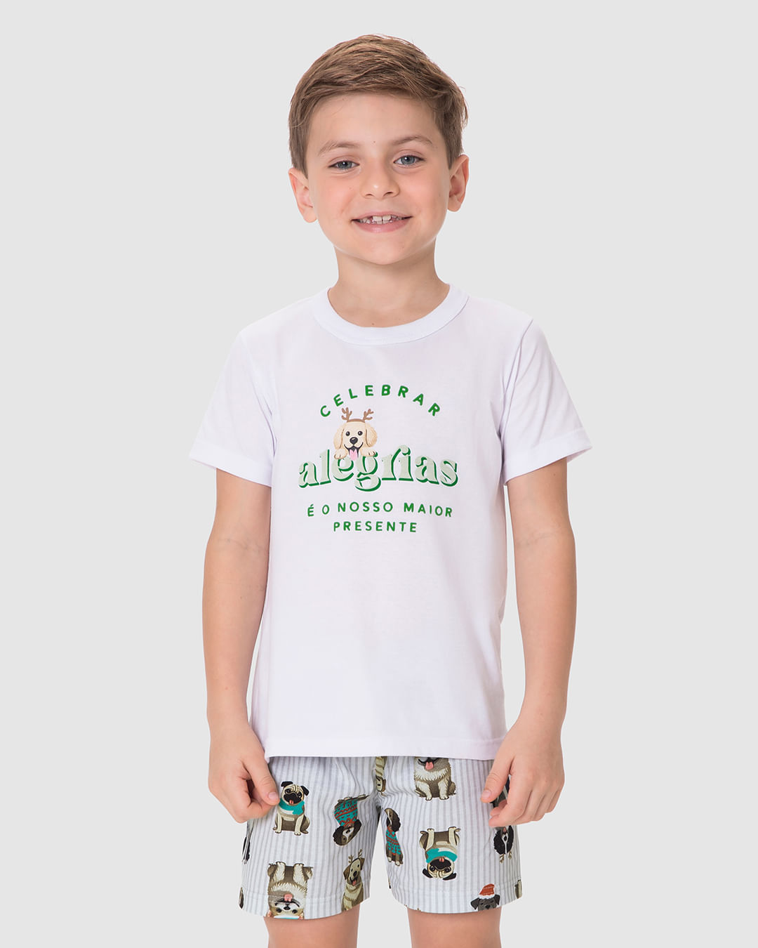 Pijama Infantil Menino Celebrar Alegrias Em Algodão Malwee Kids - Imagem 14