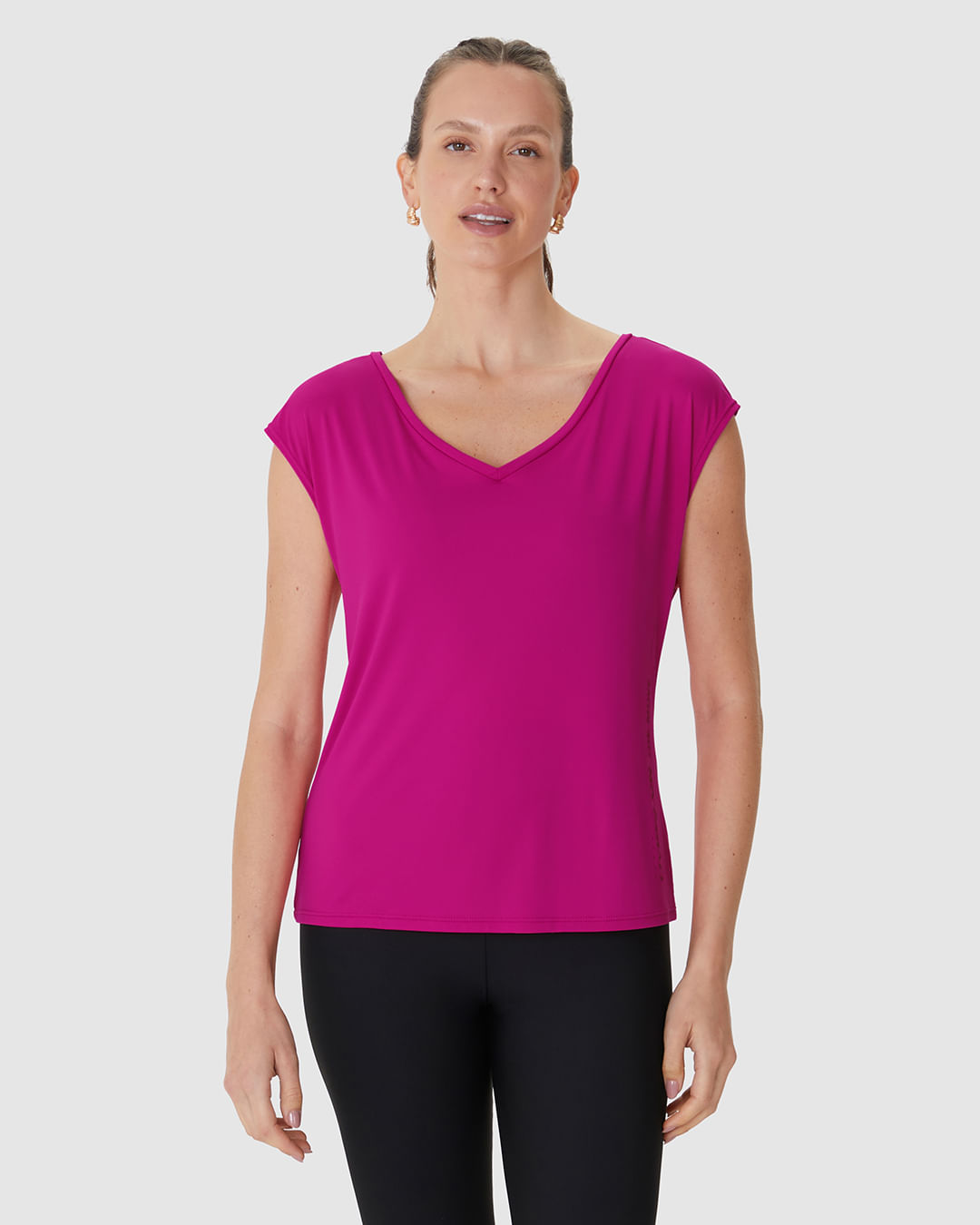 Blusa Esportiva Feminina Living On The Move Em Malha Dry E Proteção UV50+ Malwee Active - Imagem 19