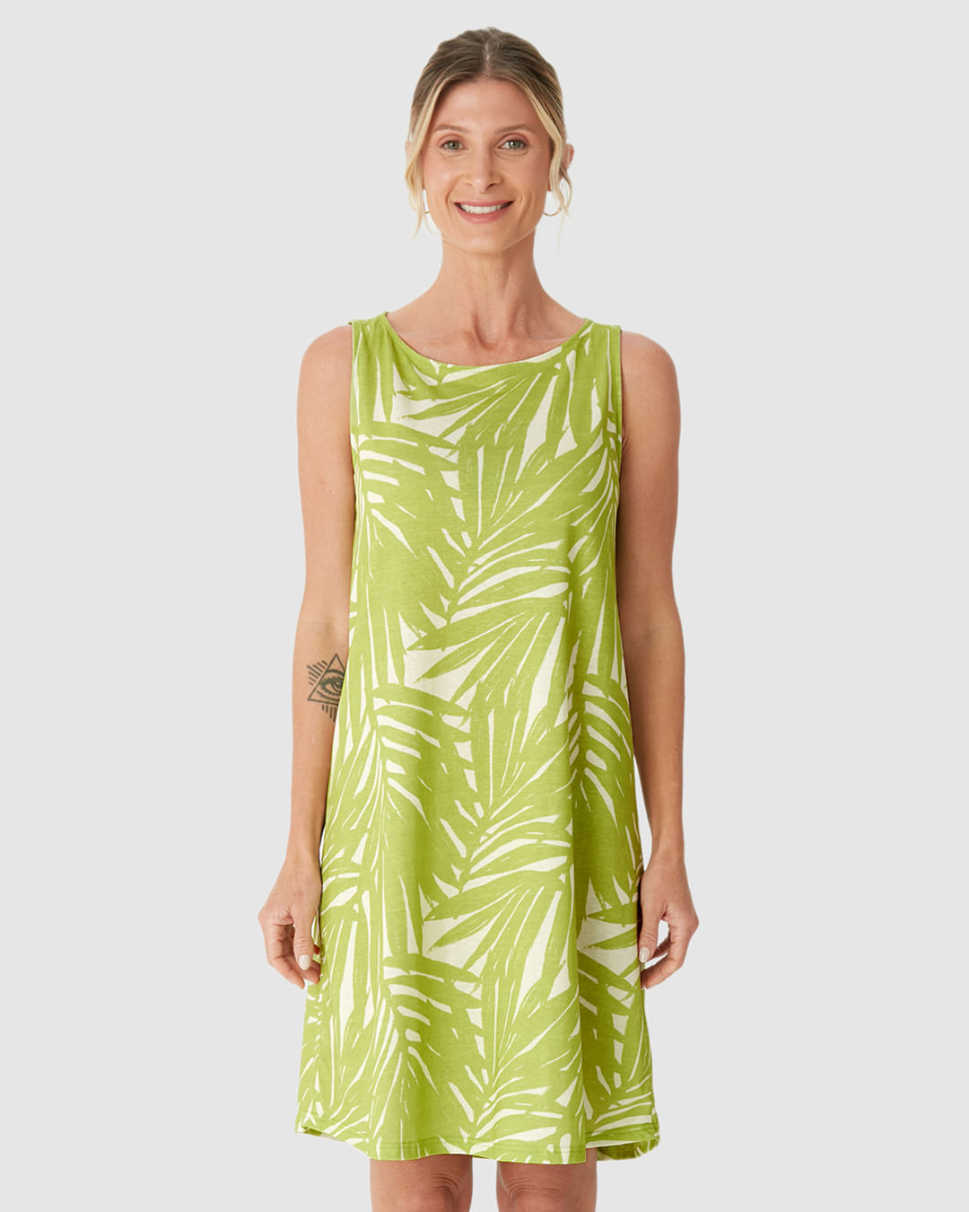 Vestido Feminino Regata Estampado Em Algodão - Imagem 19