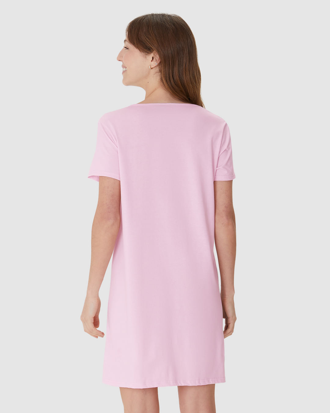 Camisola Feminina Estampa Stitch Disney Em Algodão - Imagem 5
