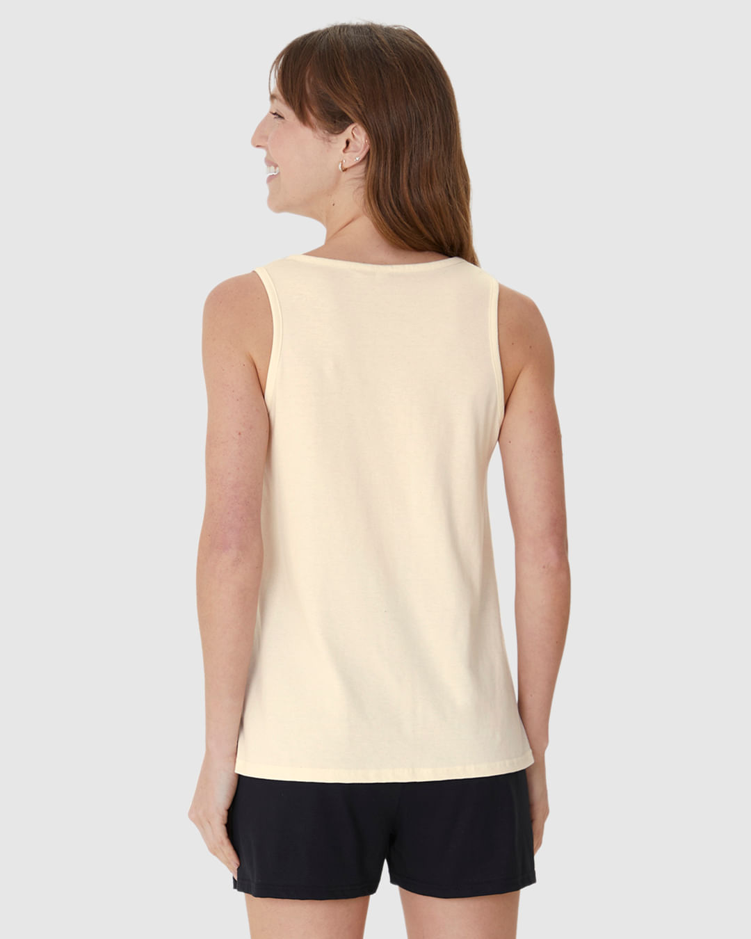 Pijama Curto Feminino Regata Estampa Frontal Em Algodão - Imagem 20