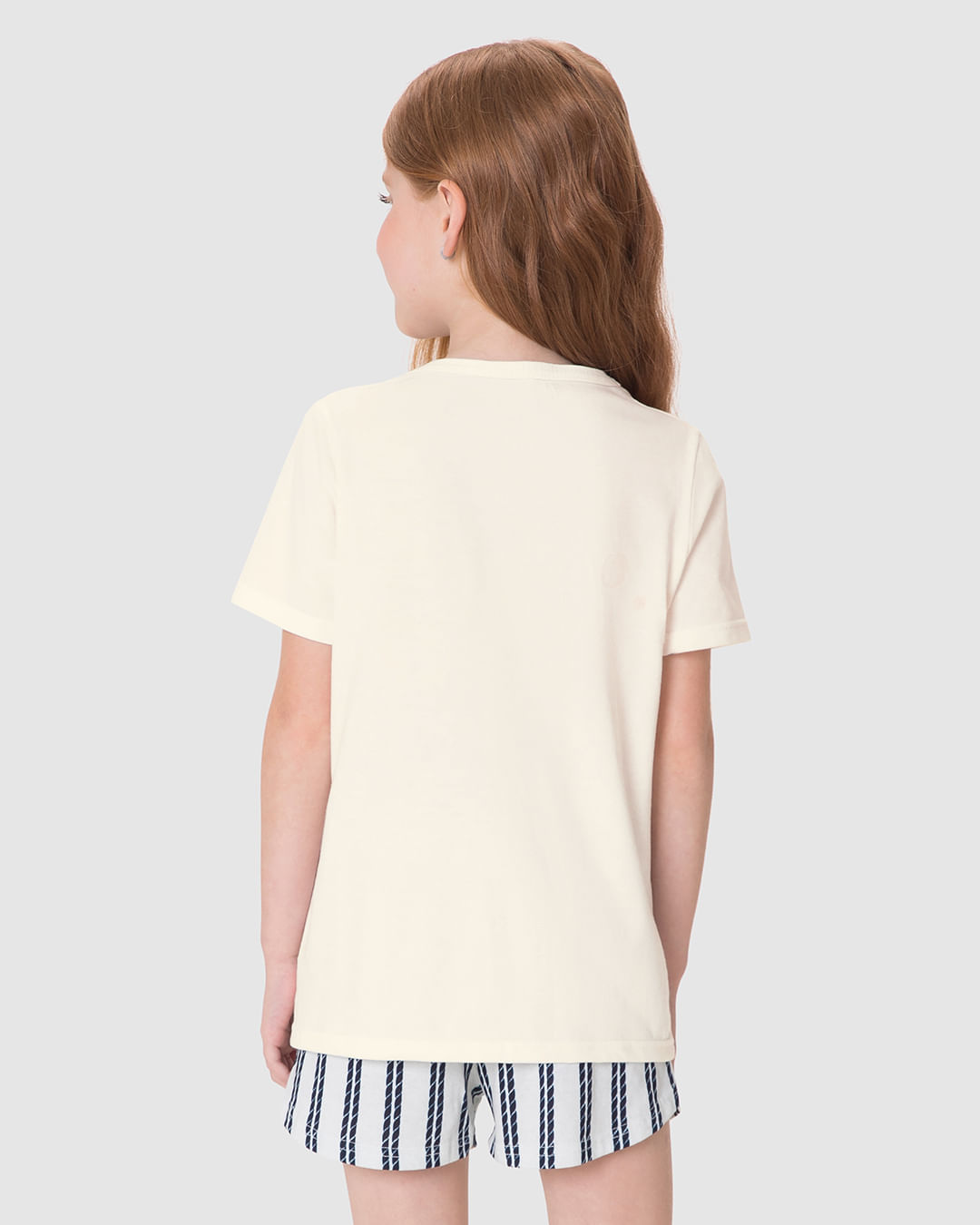 Pijama Infantil Menina Estampa Sardinhas Em Algodão Malwee Kids - Imagem 5