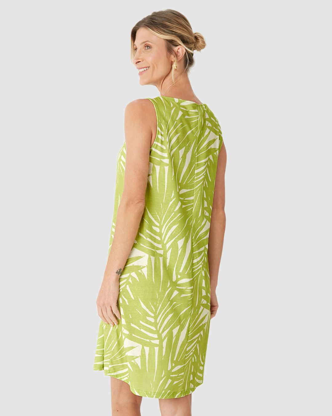 Vestido Feminino Regata Estampado Em Algodão - Imagem 25