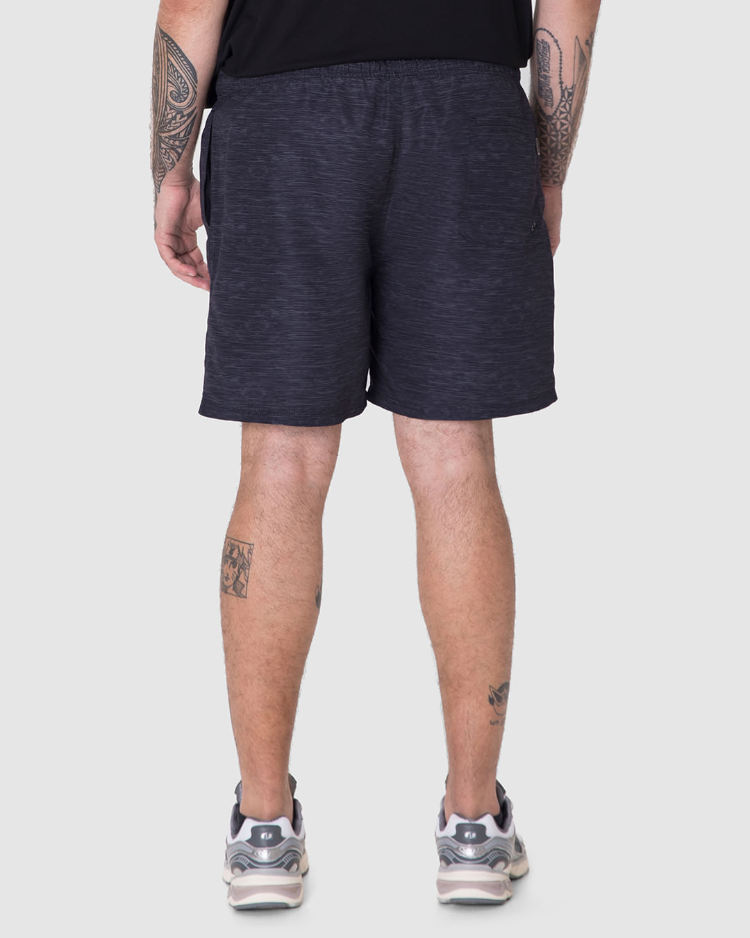 Shorts Masculino Plus Size Cós Com Cadarço Funcional Em Tafetá - Imagem 15