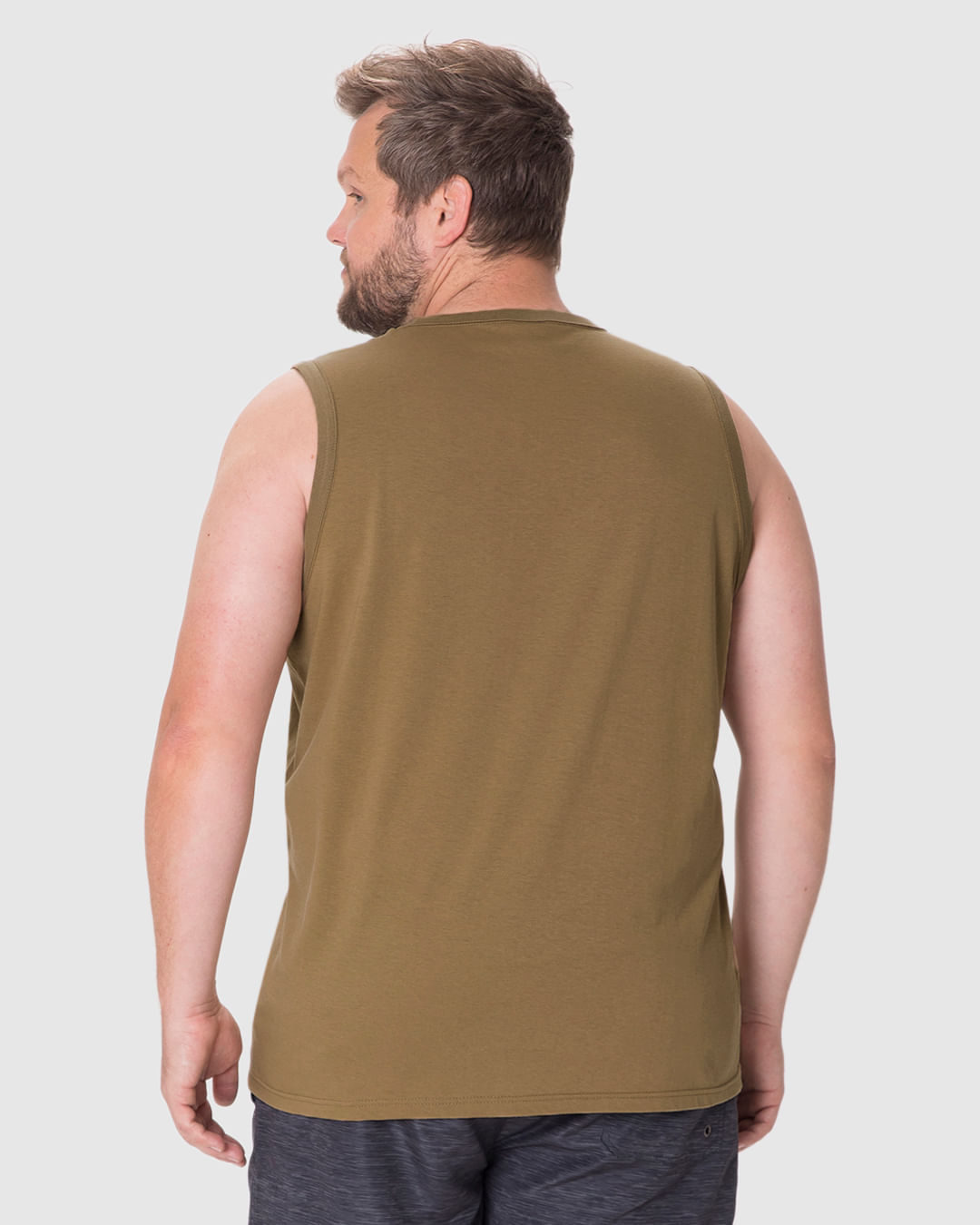 Regata Masculina Plus Size Estampa Relax Time Free Your Mind Em Algodão - Imagem 5