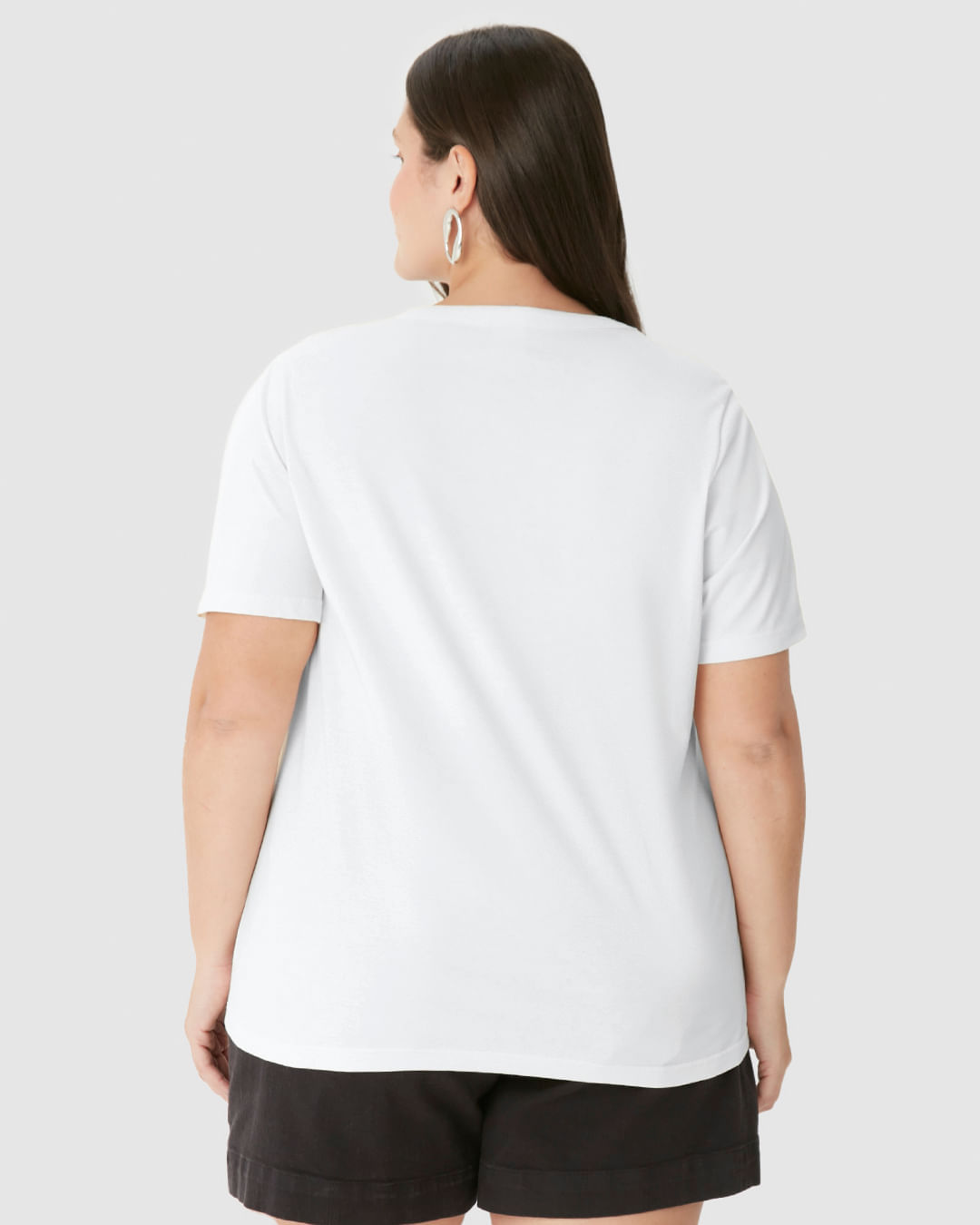 Camiseta Feminina Plus Size Estampa Belle Comme Une Fleur Em Algodão - Imagem 15