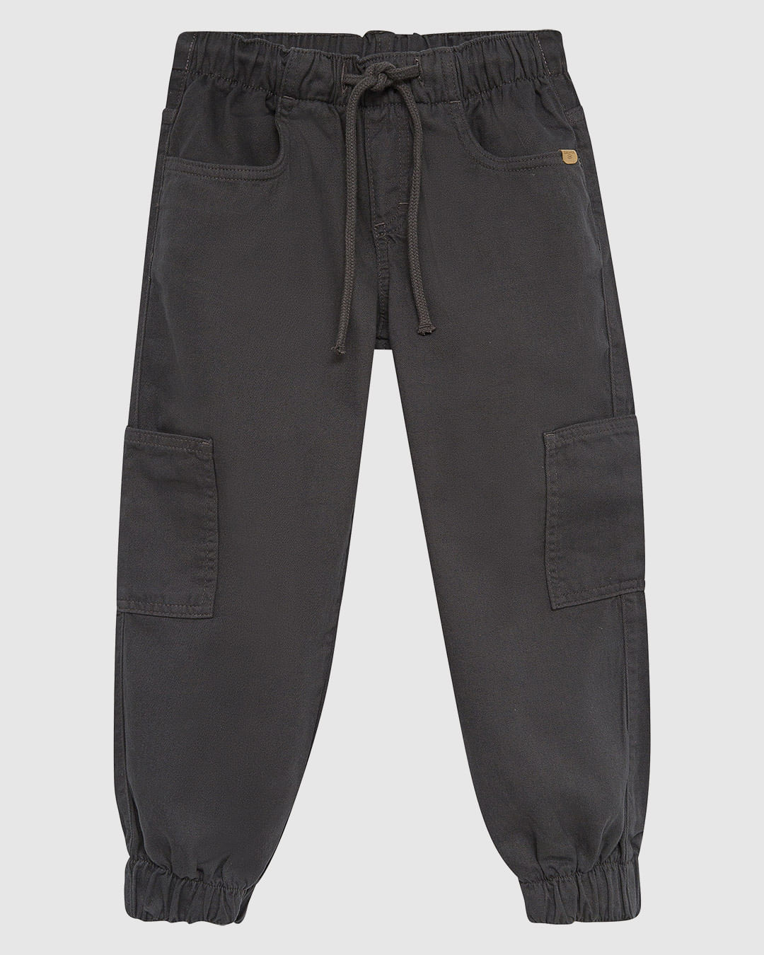 Calça Infantil Menino Jogger Bolso Lateral Em Sarja Stretch Malwee Kids - Imagem 5